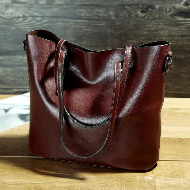 Harper | Vintage Faux Leather Shoulder Bag