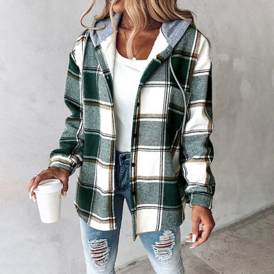 Rose™ | Stylish Hooded Flannel