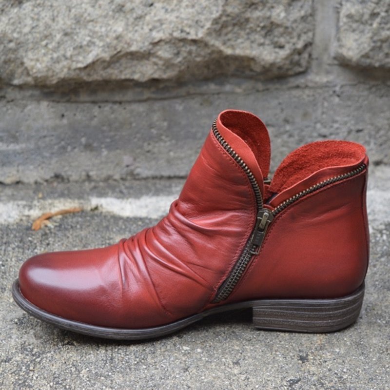 Elara™ | Elegant Faux Leather Boots